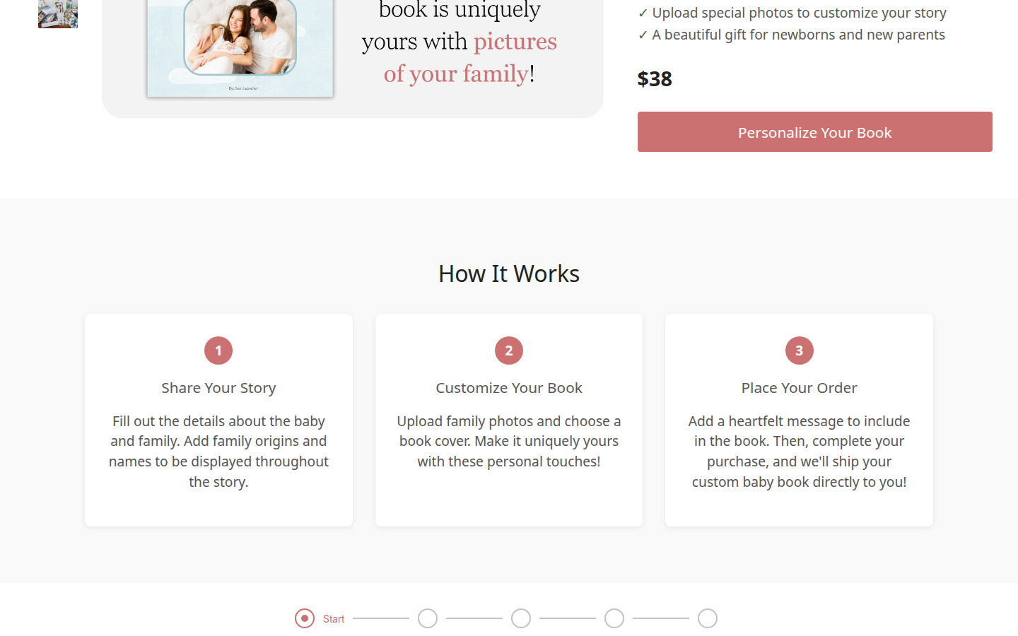 Story builder interface