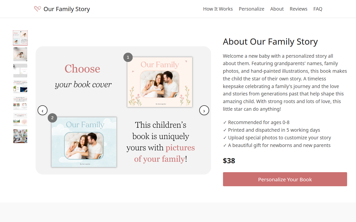 Sam Storybook homepage